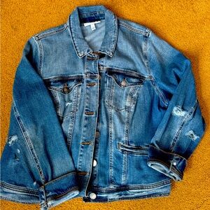 Size 18 Distressed Jean Jacket